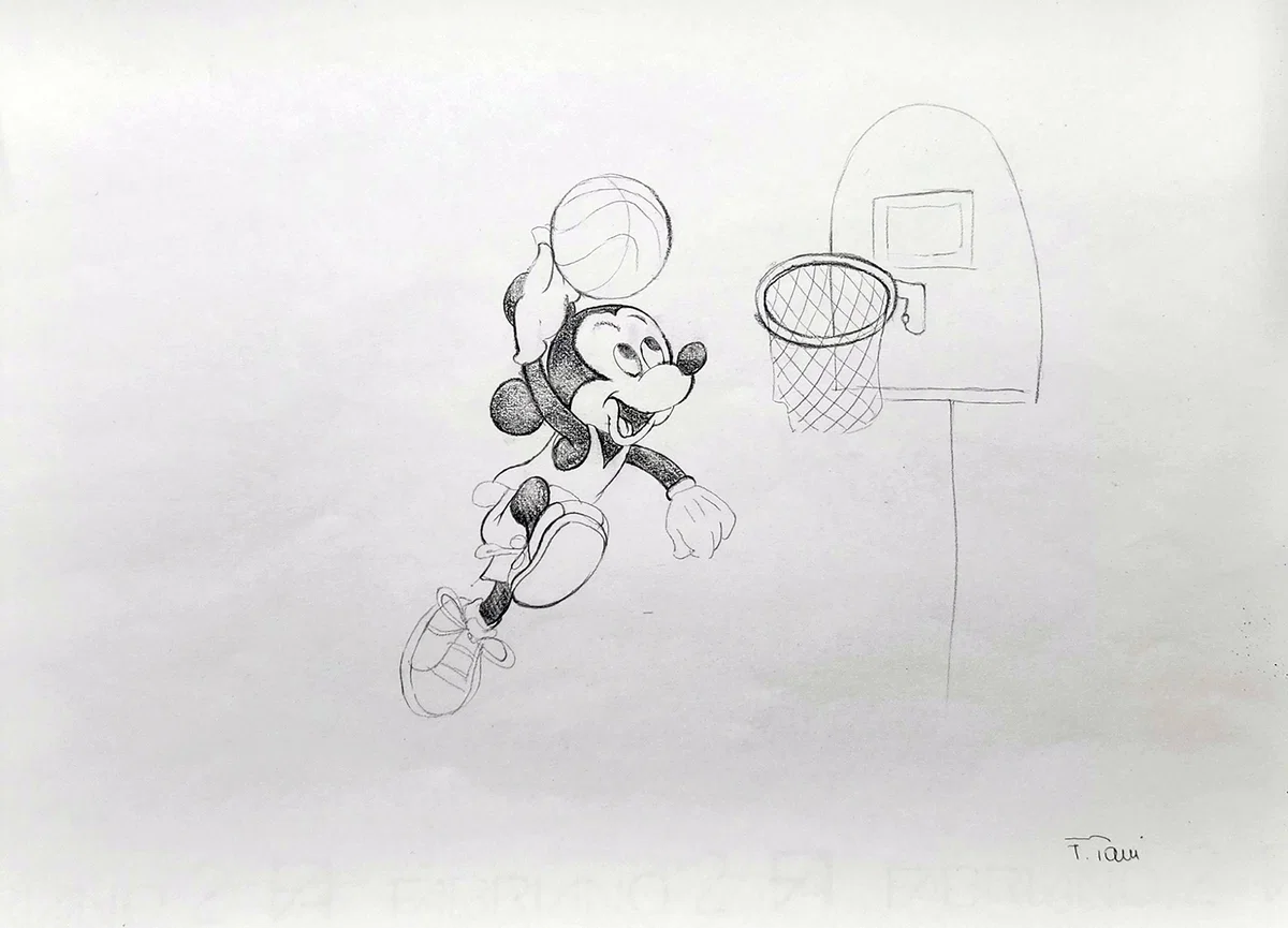 Original Concept Art for Disneyana Convention Mickey by Giuseppe Armani — Sculpture