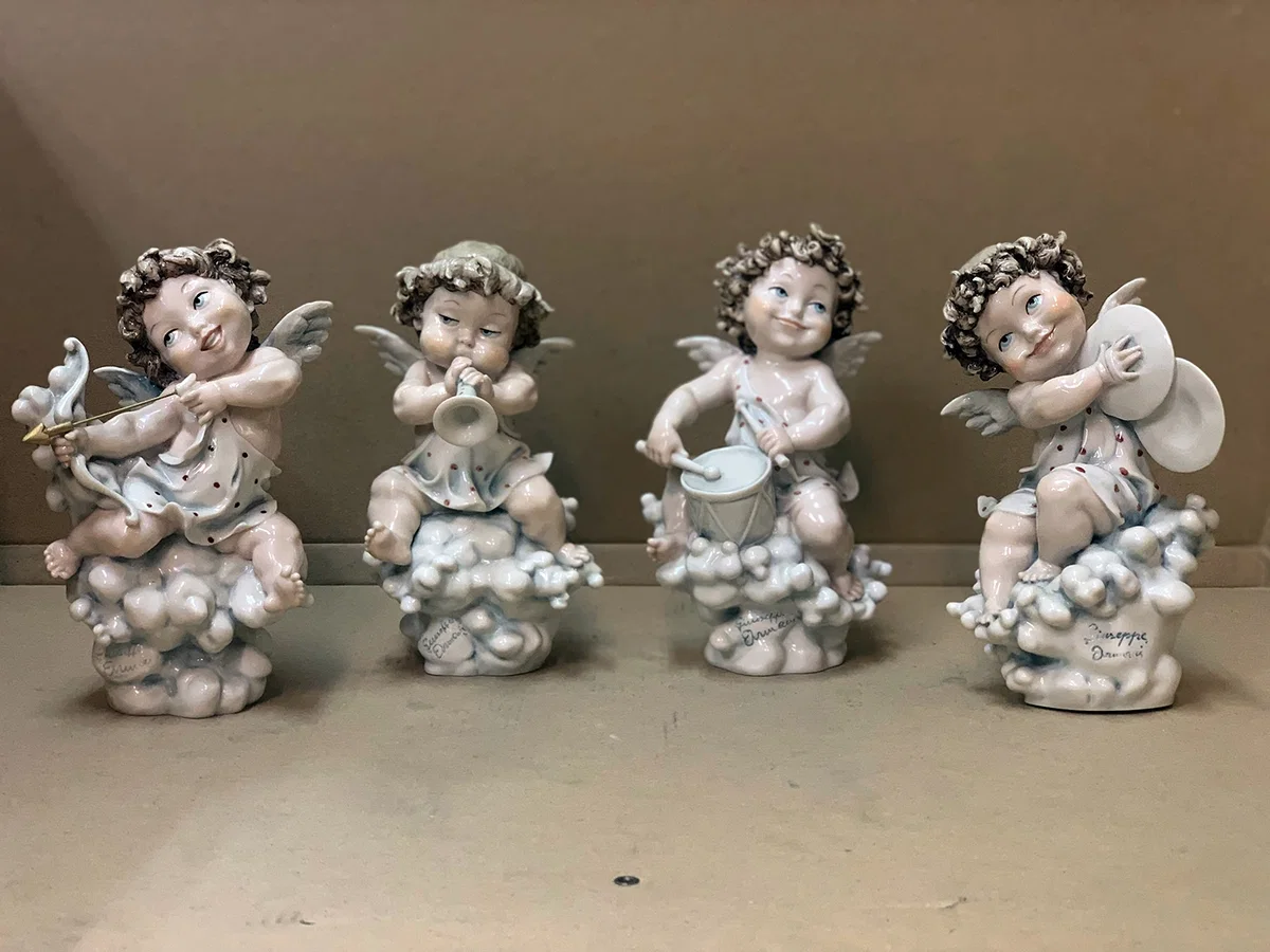 Angels Playing Music Set by Giuseppe Armani — Sculpture