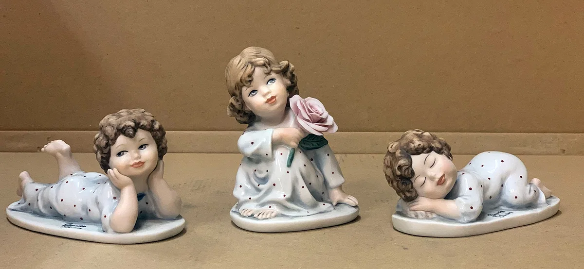 Children Meditating Set by Giuseppe Armani — Sculpture