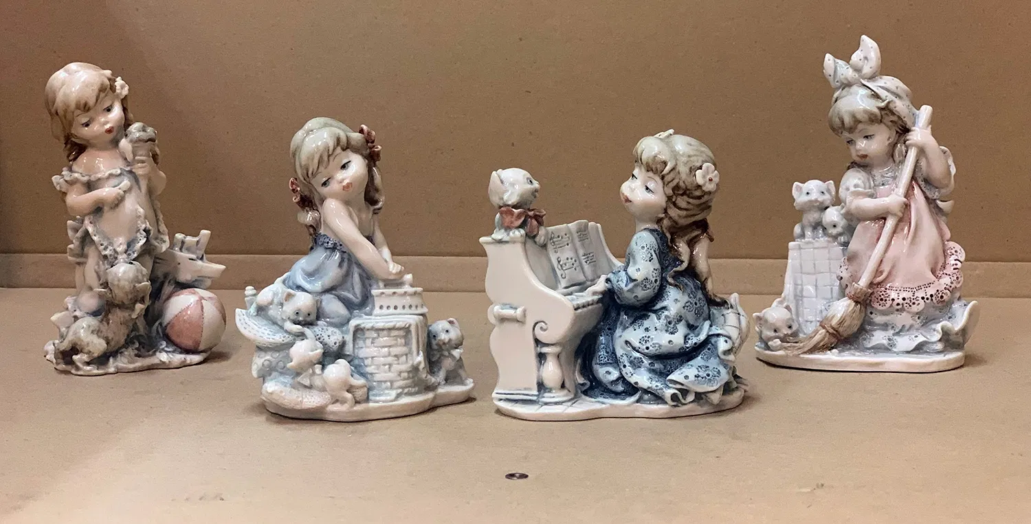 Children Playing Set by Giuseppe Armani — Sculpture