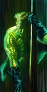 Alex Ross - SHADOWS WONDER AQUAMAN PRINTERS PROOF