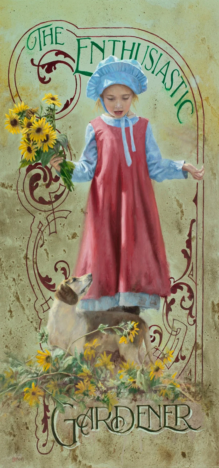 Enthusiastic Gardener by Brent Flory — Giclee On Canvas