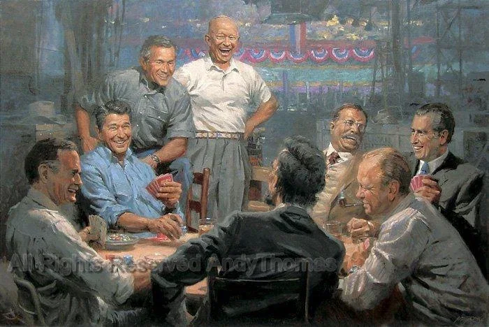 Grand Ol' Gang by Andy Thomas by Andy Thomas — Giclee On Canvas