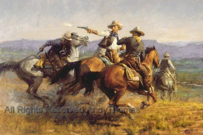 Desperate Ride by Andy Thomas — Giclee On Canvas