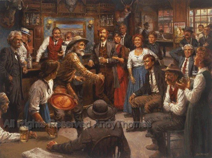 Tales of the Old West by Andy Thomas — Giclee On Canvas