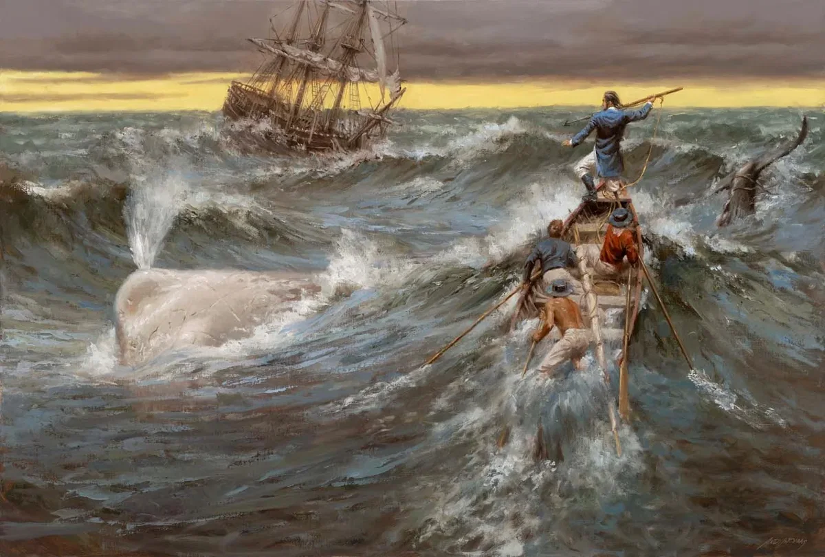 Moby Dick by Andy Thomas — Giclee On Canvas