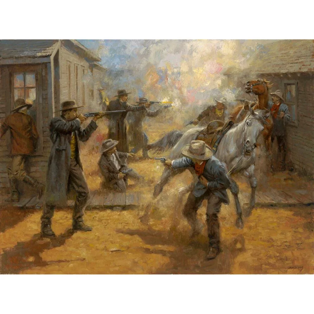 Tombstone Turmoil by Andy Thomas — Giclee On Canvas