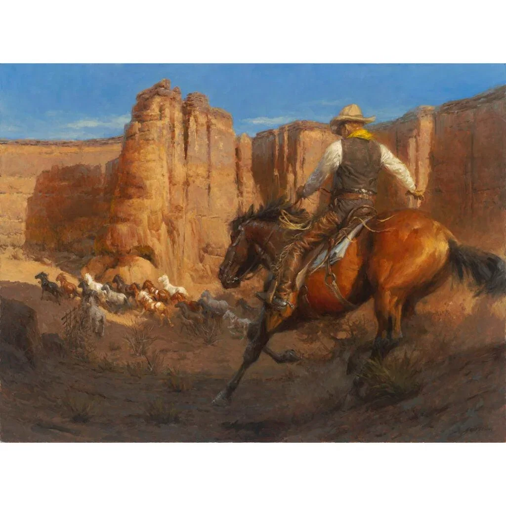 The Mustanger by Andy Thomas — Giclee On Canvas