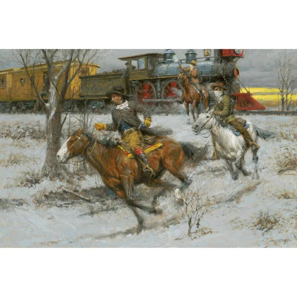 Fast Guns, Faster Horses by Andy Thomas — Giclee On Canvas