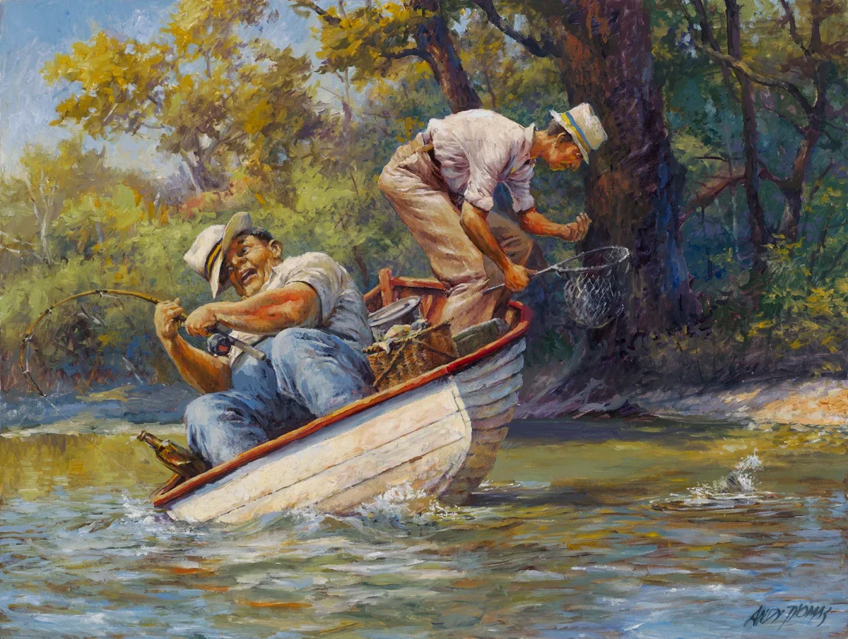 It's a Big One by Andy Thomas — Giclee On Canvas