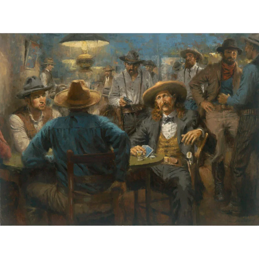 Wild Bill's Last Deal by Andy Thomas — Giclee On Canvas