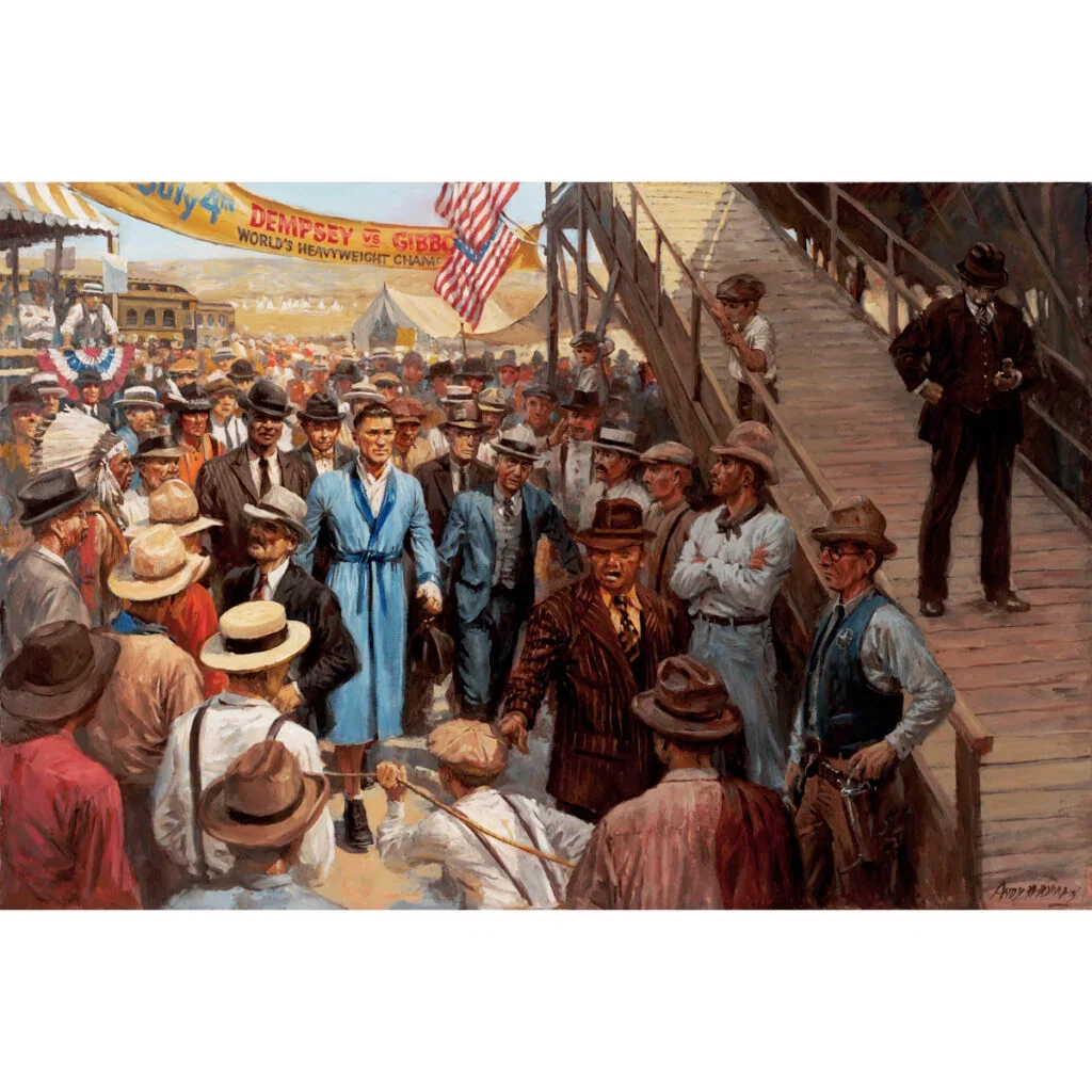 Dempsey vs Gibbons by Andy Thomas — Giclee On Canvas
