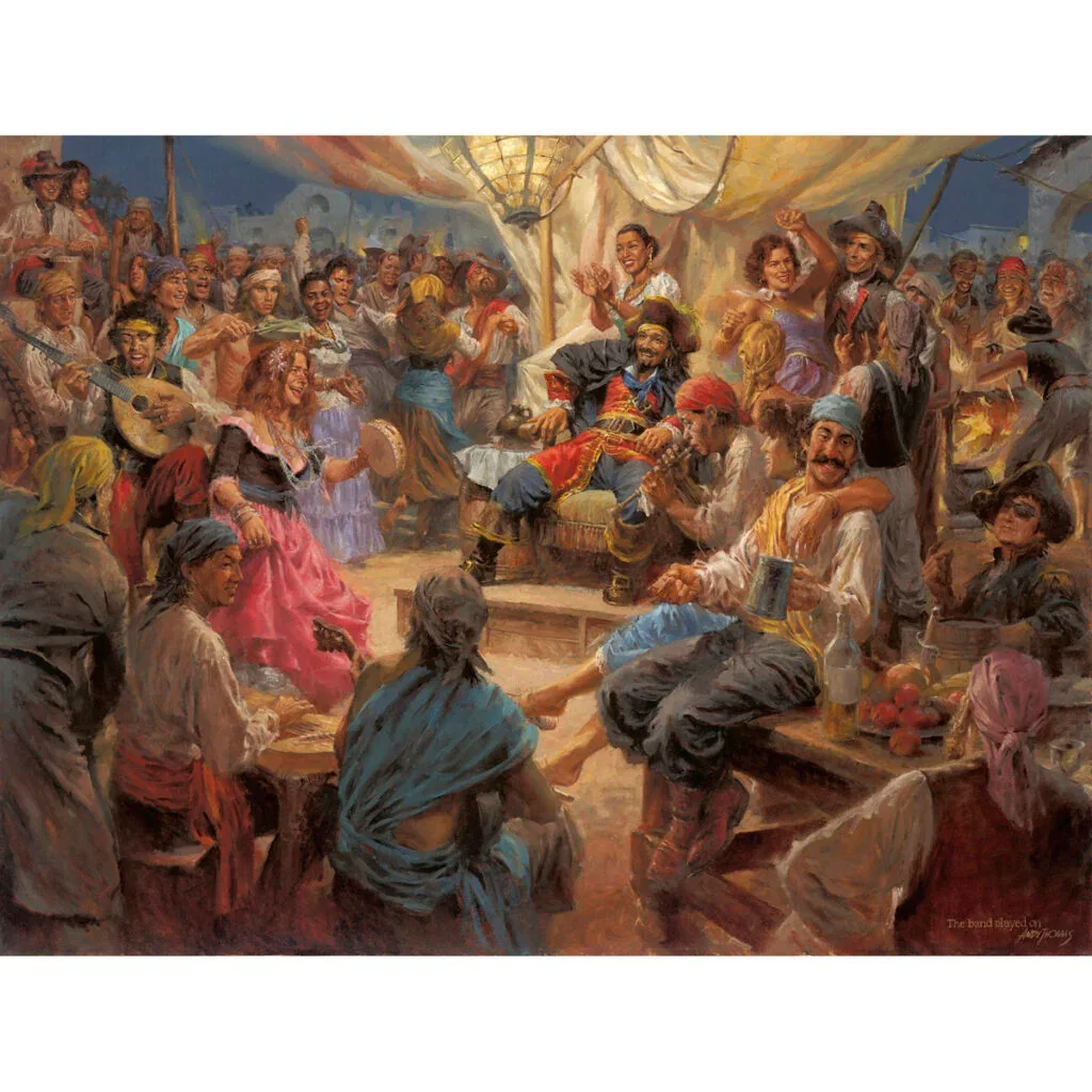 The Band Played On by Andy Thomas — Giclee On Canvas