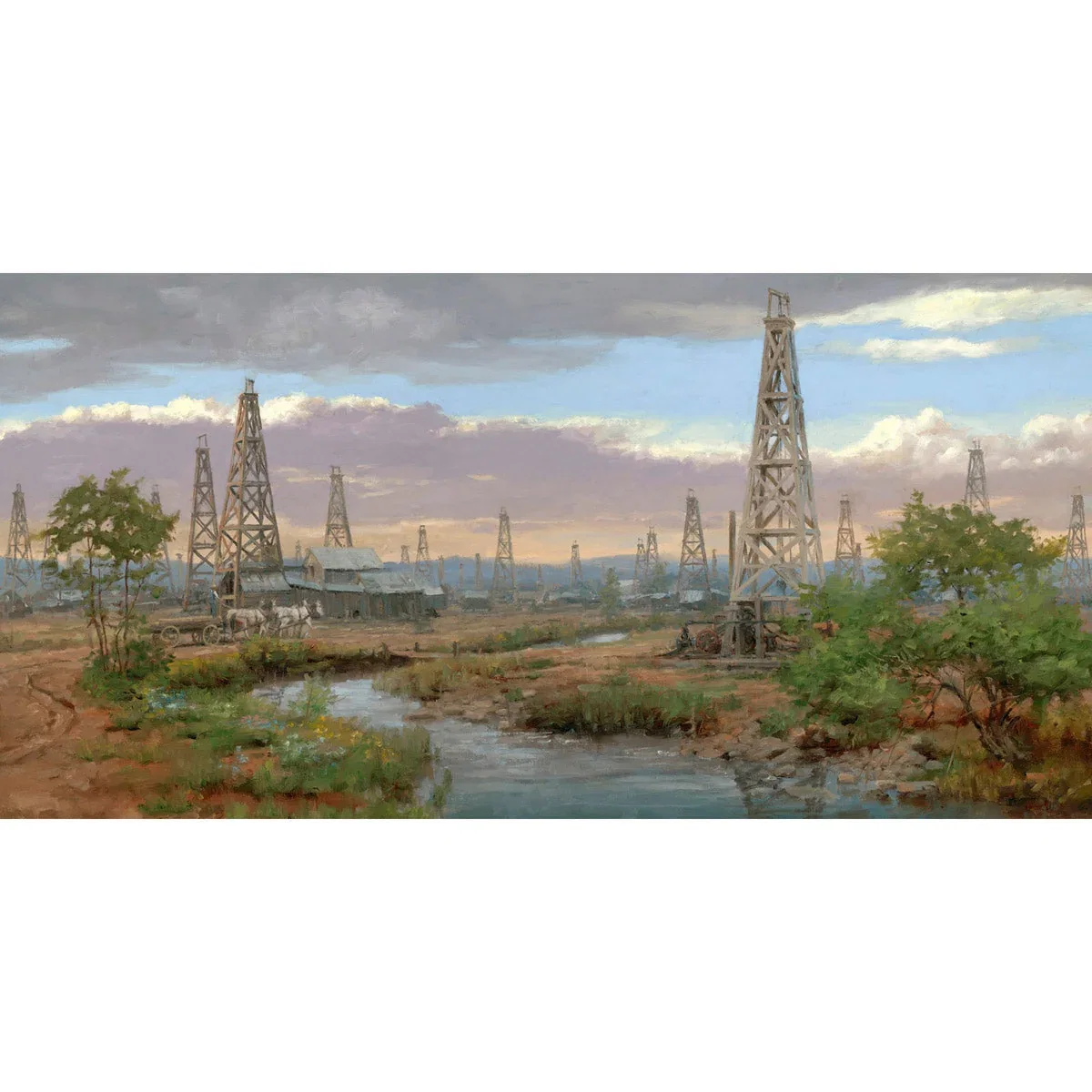 Oil Patch by Andy Thomas — Giclee On Canvas