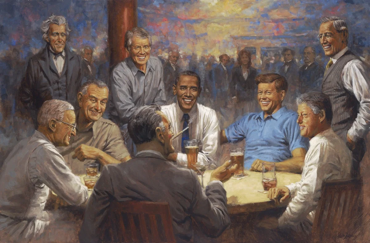 The Democratic Club by Andy Thomas — Giclee On Canvas
