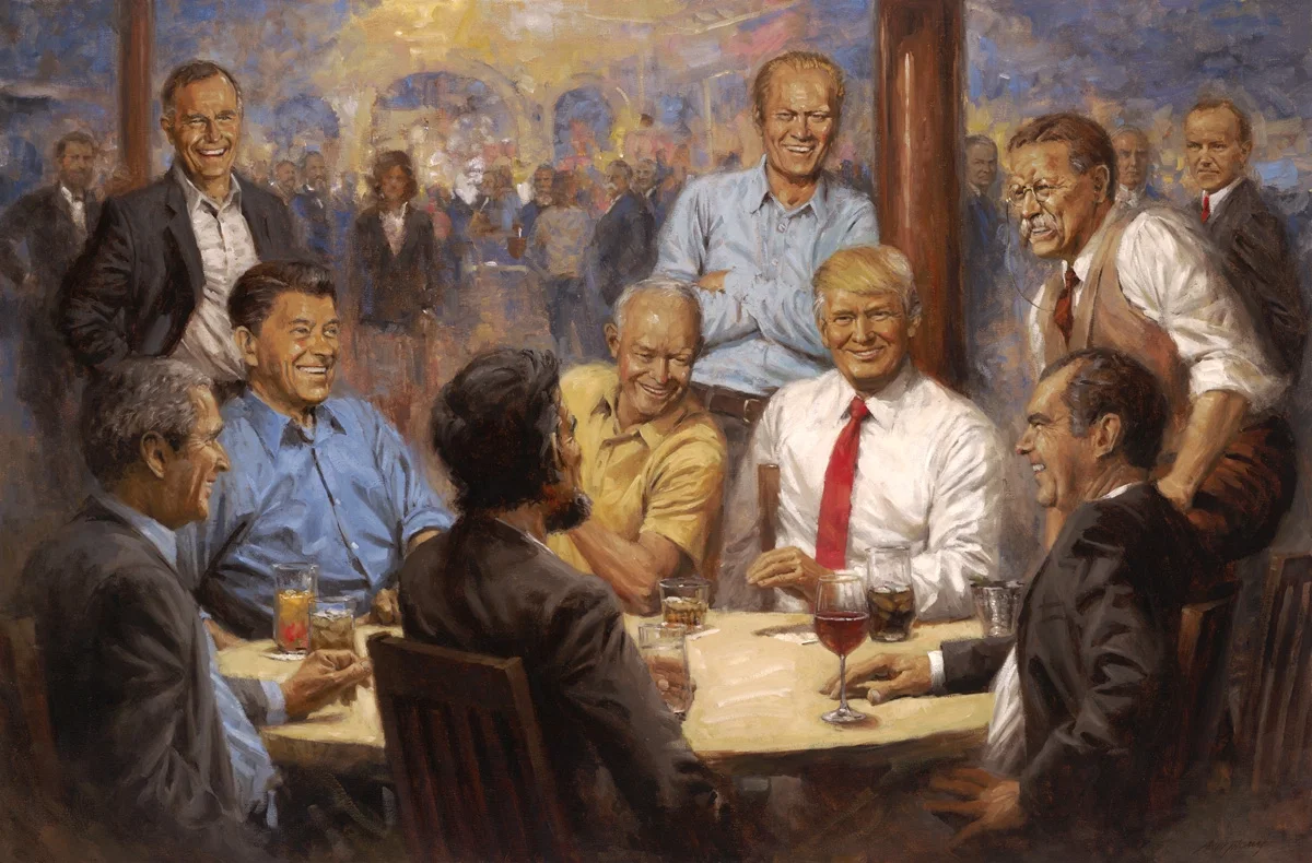 THE REPUBLICAN CLUB by Andy Thomas — Giclee On Canvas