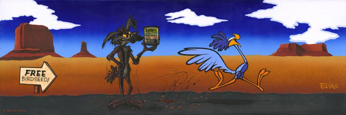 ACME Exploding Bird Seed by Bob Elias — Giclee On Canvas