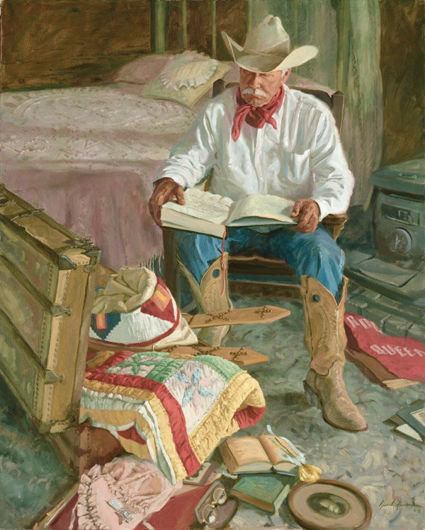 The Memories in Grandmother's Trunk by Bruce Greene by Bruce Greene — Giclee on Canvas
