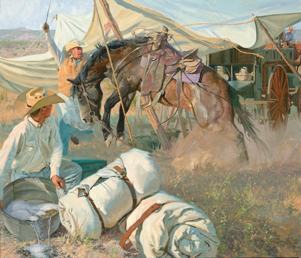 The Wagon Fly Incident by Bruce Greene by Bruce Greene — Giclee on Canvas