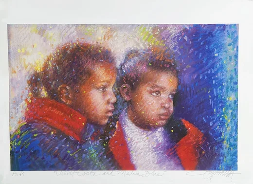Velvet Coats and Media Blue by Brenda Joysmith