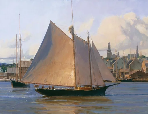 Afternoon Arrival Gloucester by Christopher Blossom