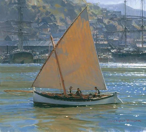 Below Telegraph Hill Small Works Edition by Christopher Blossom — Giclee On Canvas Artist Proof