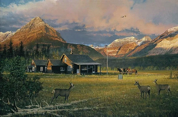 EARLY MORNING VISITORS by William Phillips — Lithograph