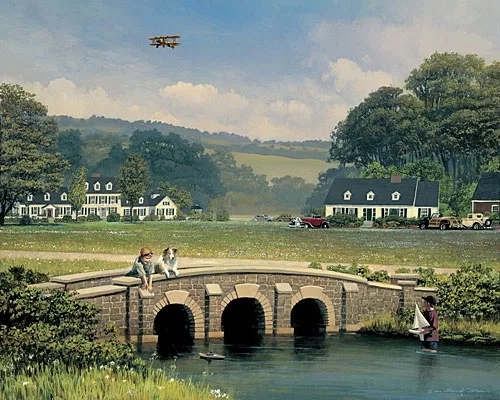 APPLE CREEK YACHT CLUB by William Phillips — Lithograph