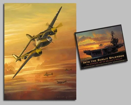 Into the Sunlit Splendor Avia COLLECTOR BOOK WITH by William Phillips — Canvas