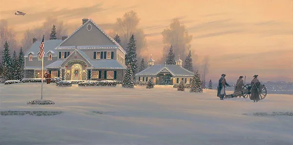Christmas Traditions at Watchman Hill Inn by William Phillips — Canvas
