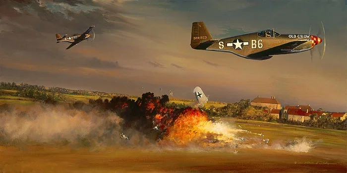 A Bandit Goes Down by William Phillips — Canvas