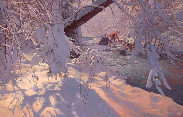 Winter Windfall by John Buxton — Canvas