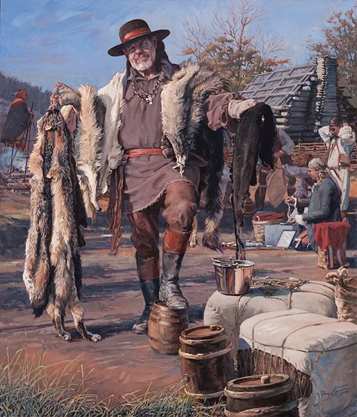 The Fur Trader by John Buxton — Canvas