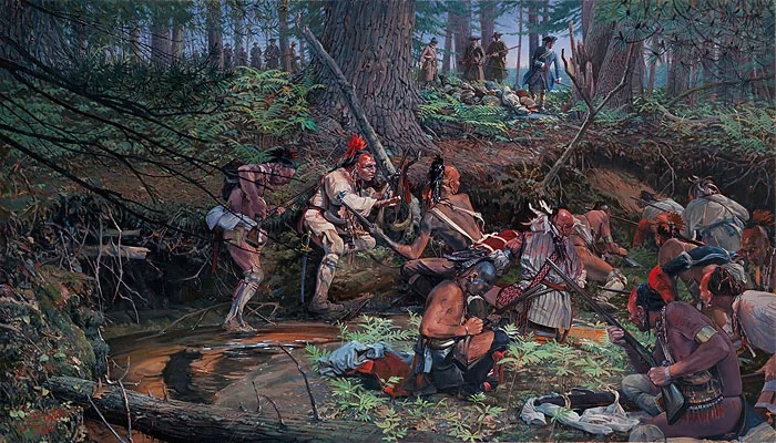 Ambush 1725 at Lovewell Pond by John Buxton — Canvas