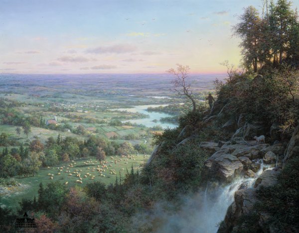 The Lost Sheep by Larry Dyke by Larry Dyke — Canvas