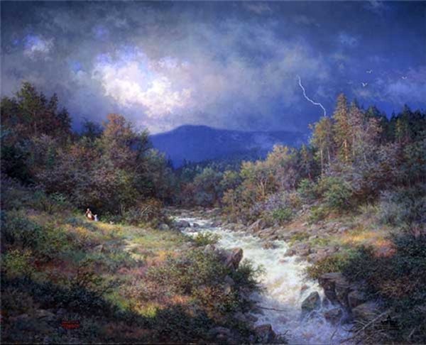 The Storms of Life by Larry Dyke by Larry Dyke — Canvas