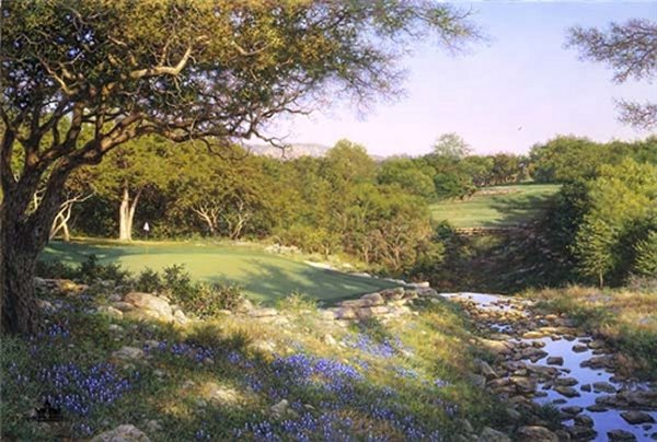Evening Shadows by Larry Dyke by Larry Dyke — Canvas