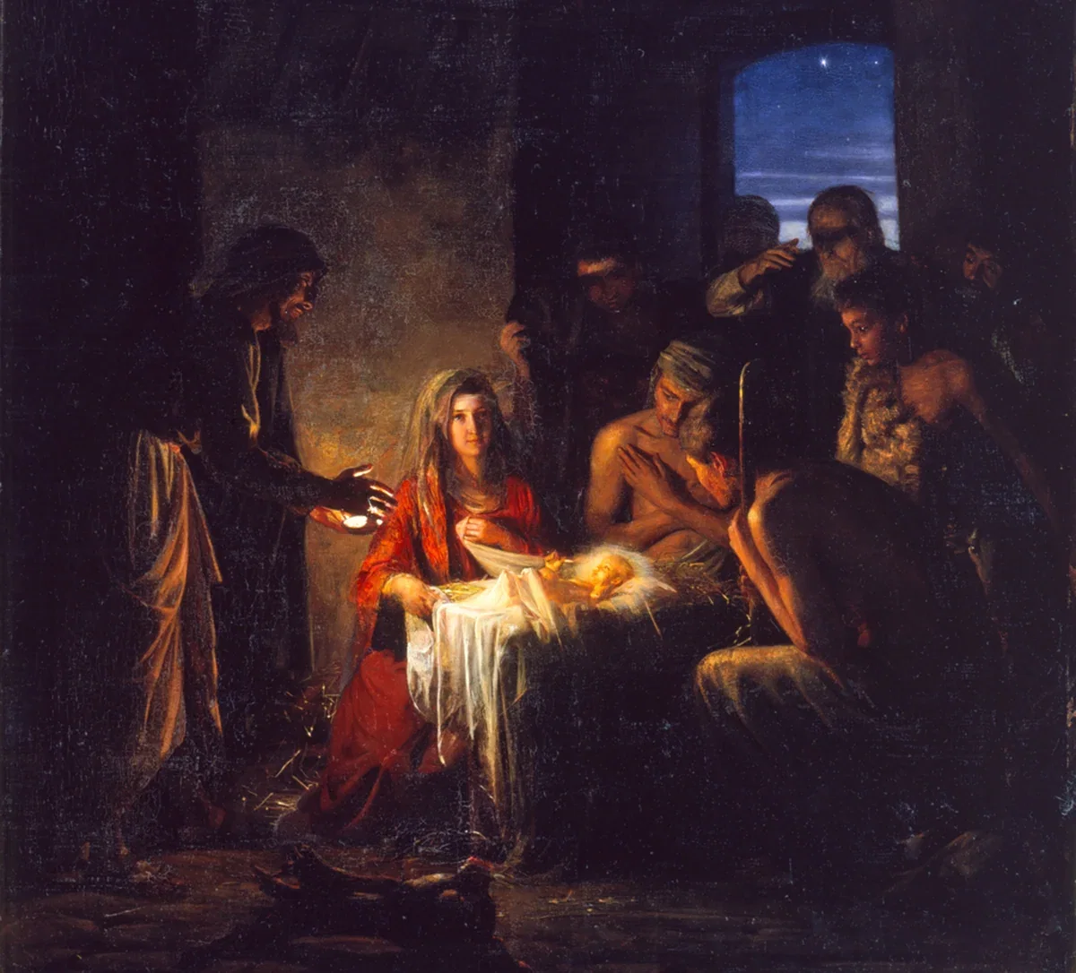 Nativity by Carl Bloch — Giclee On Canvas