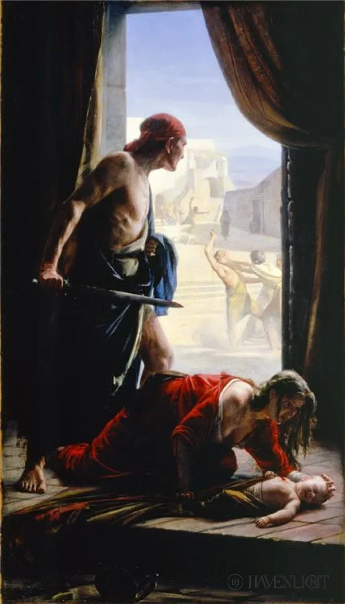 Massacre Of The Innocents by Carl Bloch — Giclee On Canvas