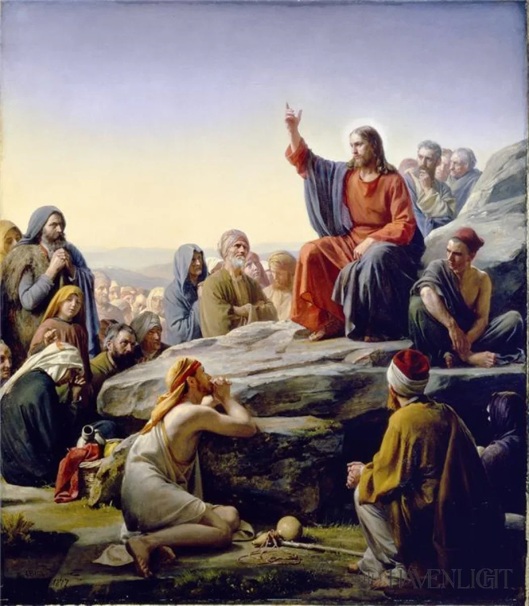 Sermon On The Mount by Carl Bloch — Giclee On Canvas