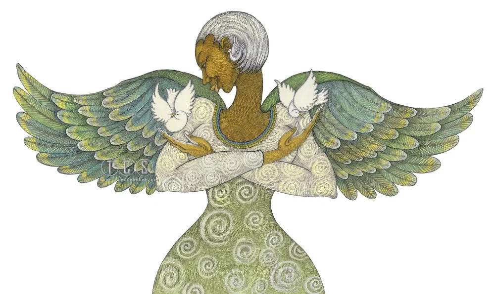 Angel Of Peace Giclee by Charles Bibbs