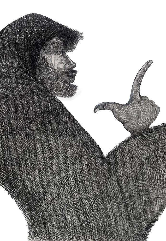 Bagman Storyteller Artist Proof Remarque by Charles Bibbs — Giclee On Paper