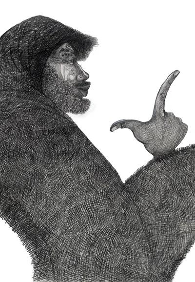 Bagman Storyteller Artist Proof Remarque by Charles Bibbs