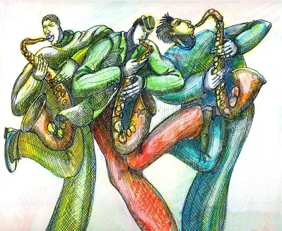 Blow Sax by Charles Bibbs