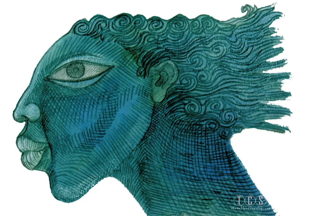 Blue Giclee Hand Enhanced Edition by Charles Bibbs