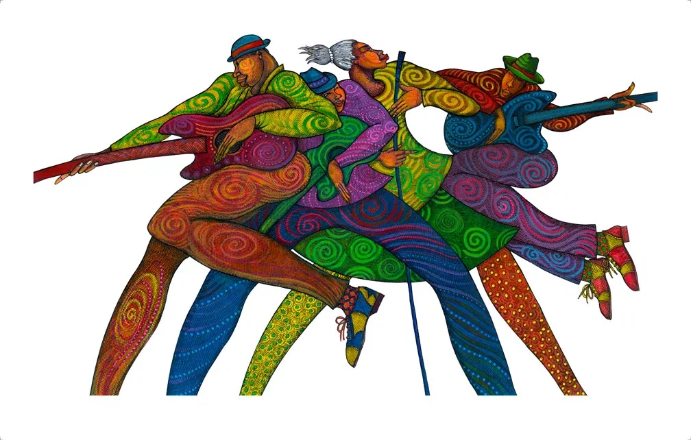 Carnaval Blues Giclee by Charles Bibbs
