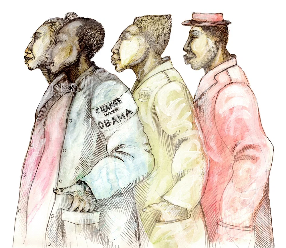Change With Obama Giclee by Charles Bibbs