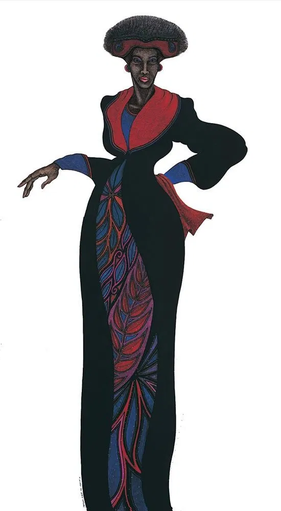 Ebony Series 4 by Charles Bibbs — Lithograph