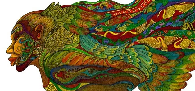 Evolution Of The Adorning Glory Hand Enhanced by Charles Bibbs — Giclee On Paper