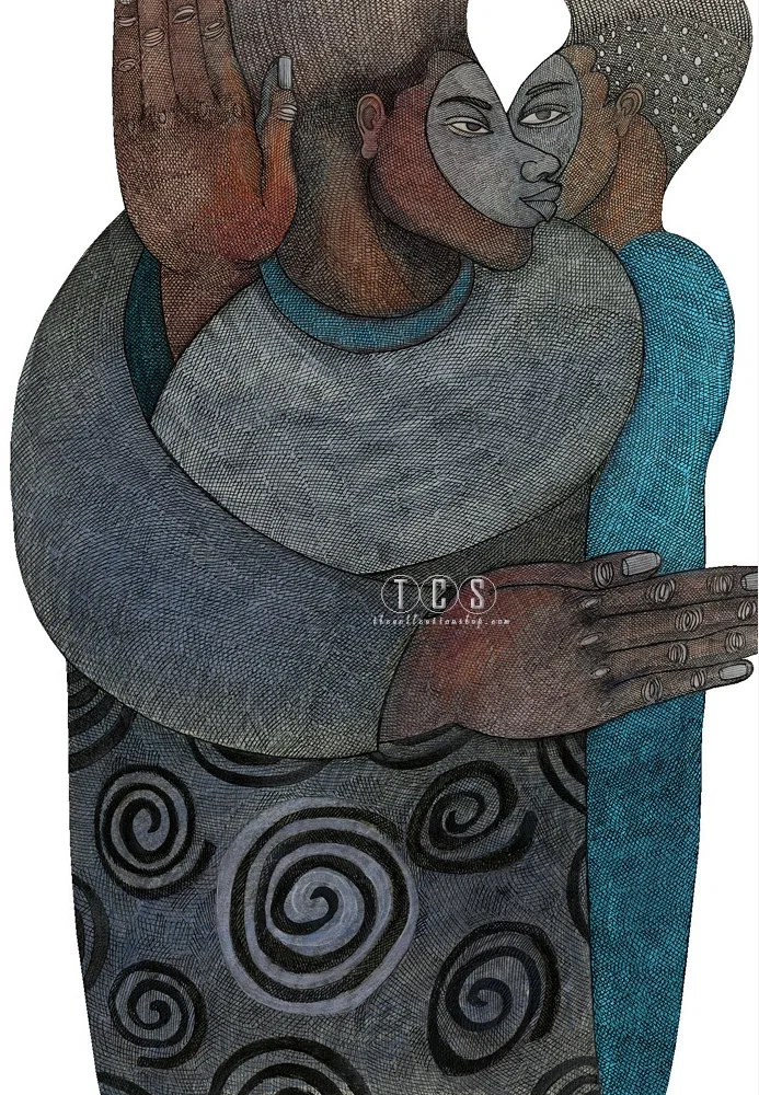 Eye To Eye Giclee (white Background) by Charles Bibbs